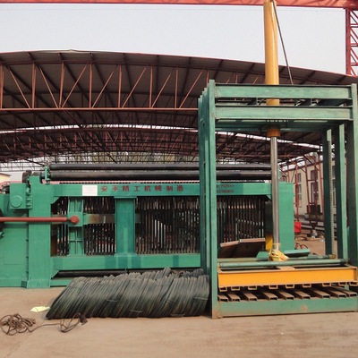 จีน สีเขียว 3m Wide Hexagonal Wire Netting Machine ด้วยความเร็ว 50-100m/min และกระบอกวงจร 800mm ผู้ผลิต